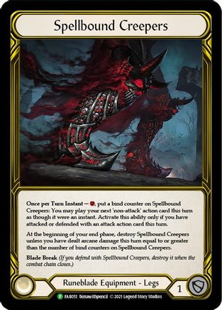 Spellbound Creepers (Golden) - FAB051 (FAB051) - Flesh and Blood: Promo Cards Cold Foil