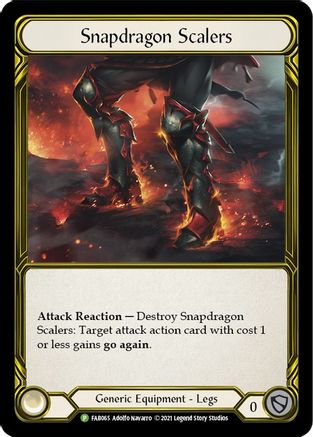 Snapdragon Scalers (Golden) - FAB065 (FAB065) - Flesh and Blood: Promo Cards Cold Foil