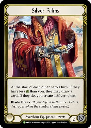 Silver Palms (Golden) - FAB077 (FAB077) - Flesh and Blood: Promo Cards Cold Foil