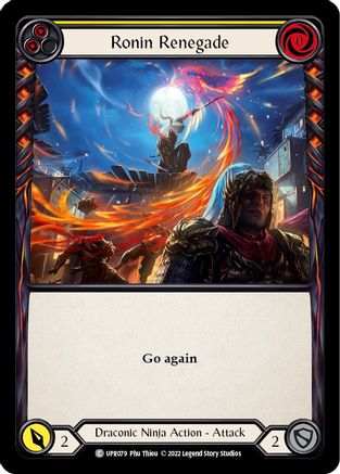 Ronin Renegade (Yellow) (UPR079) - Uprising Rainbow Foil