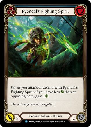 Fyendal's Fighting Spirit (Blue) (UPR196) - Uprising