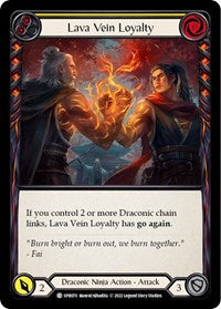 Lava Vein Loyalty (Yellow) Rainbow Foil