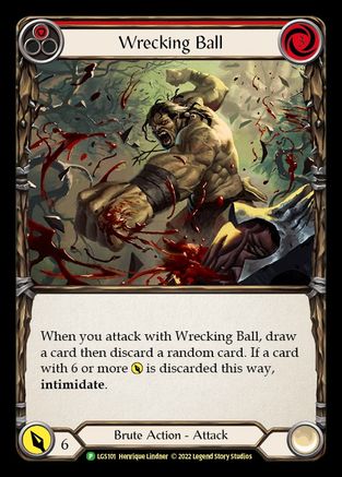 Wrecking Ball - LGS101 (LGS101) - Flesh and Blood: Promo Cards Rainbow Foil