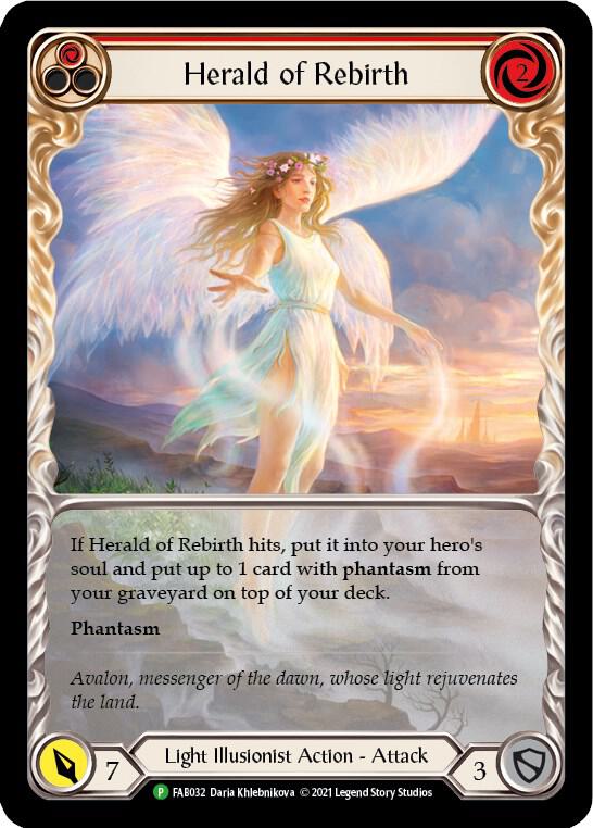 Herald of Rebirth (Red) Rainbow Foil Promo