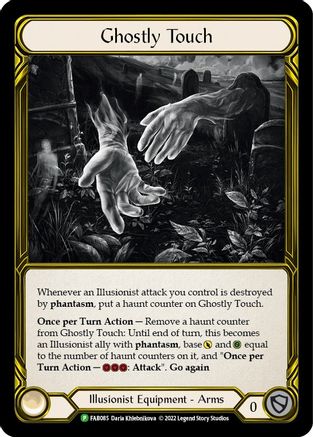 Ghostly Touch (Golden) - FAB085 (FAB085) - Flesh and Blood: Promo Cards Cold Foil