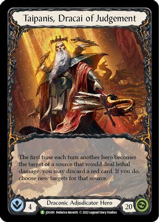 Taipanis, Dracai of Judgement - JDG001 (JDG001) - Flesh and Blood: Promo Cards Cold Foil