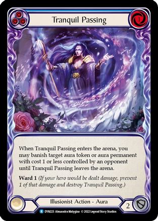 Tranquil Passing (Blue) (DYN223) - Dynasty Rainbow Foil