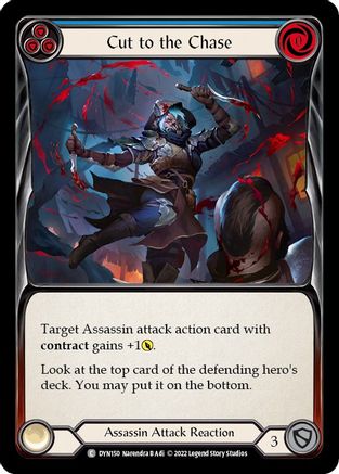Cut to the Chase (Blue) (DYN150) - Dynasty Rainbow Foil