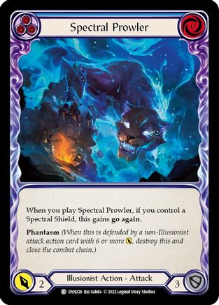 Spectral Prowler (Blue) (DYN226) - Dynasty Rainbow Foil