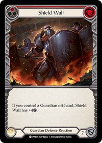 Shield Wall (Red) Rainbow Foil