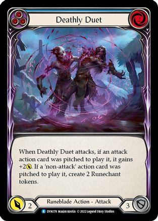 Deathly Duet (Blue) (DYN178) - Dynasty Rainbow Foil