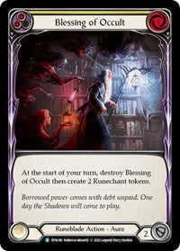 Blessing of Occult (Yellow) Rainbow Foil