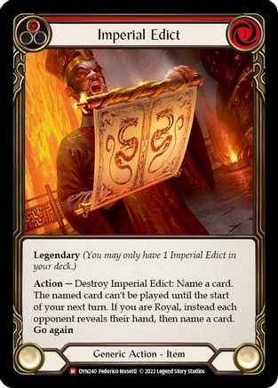 Imperial Edict (DYN240) - Dynasty Cold Foil