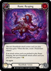 Runic Reaping (Yellow) Rainbow Foil