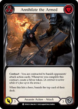 Annihilate the Armed (Blue) (DYN135) - Dynasty Rainbow Foil
