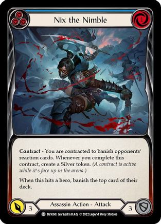 Nix the Nimble (Blue) (DYN141) - Dynasty Rainbow Foil