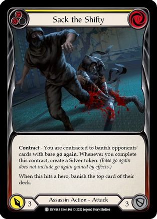 Sack the Shifty (Yellow) (DYN143) - Dynasty