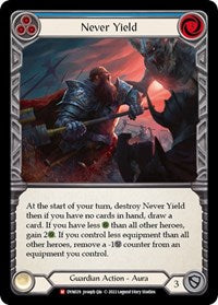 Never Yield Rainbow Foil