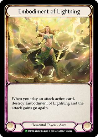 Embodiment of Lightning - FAB119 (FAB119) - Flesh and Blood: Promo Cards Cold Foil