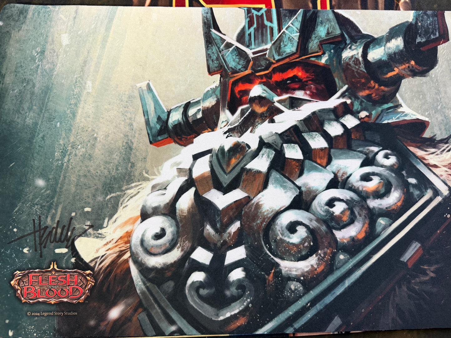 Bunker Beard Playmat (Signed by artist)