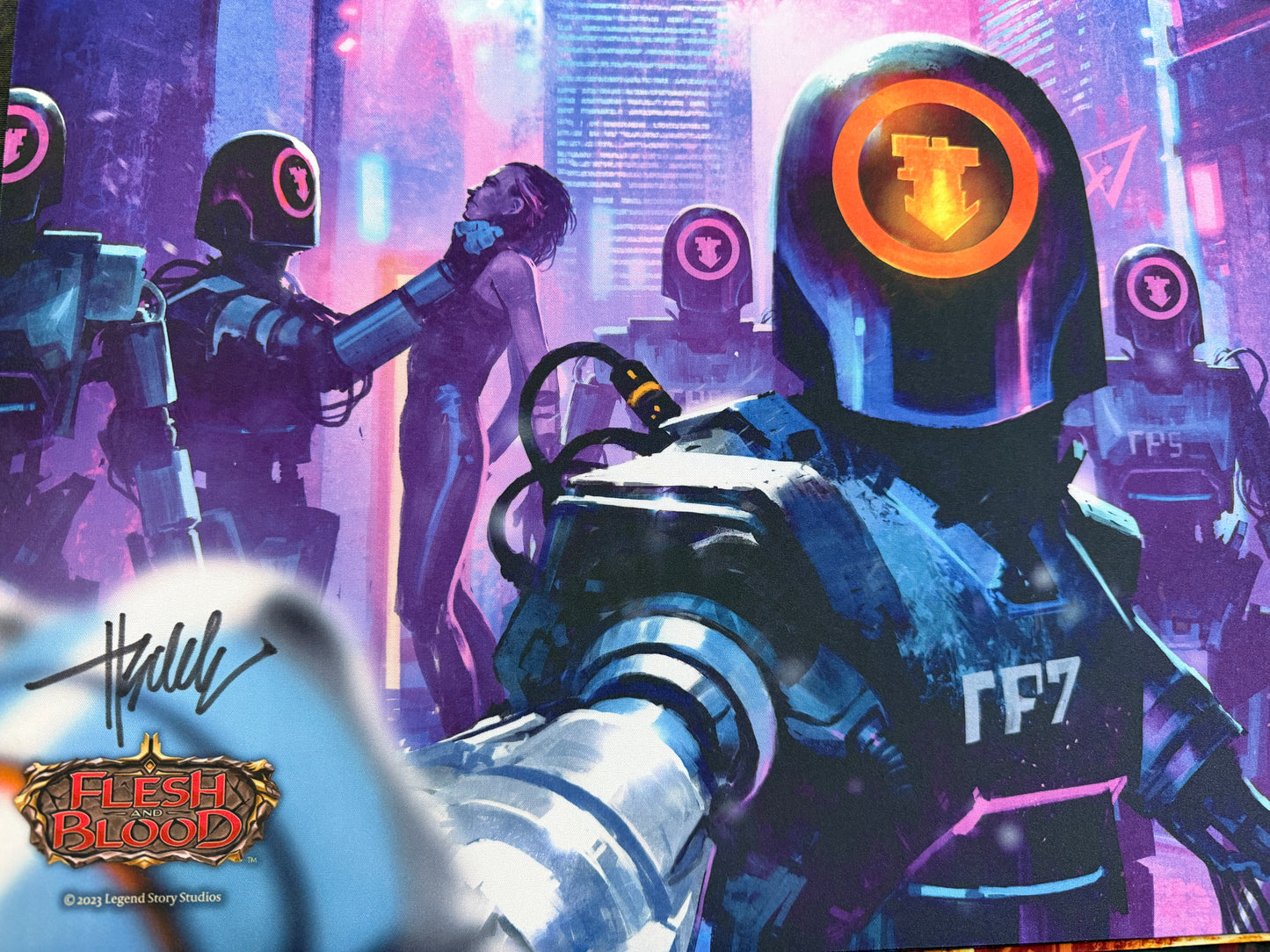 Steel Street Enforcement Playmat (Signed by artist)