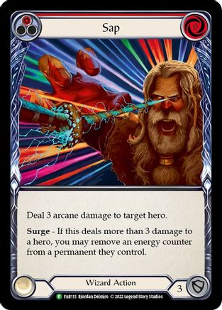 Sap (Red) - FAB115 (FAB115) - Flesh and Blood: Promo Cards Rainbow Foil