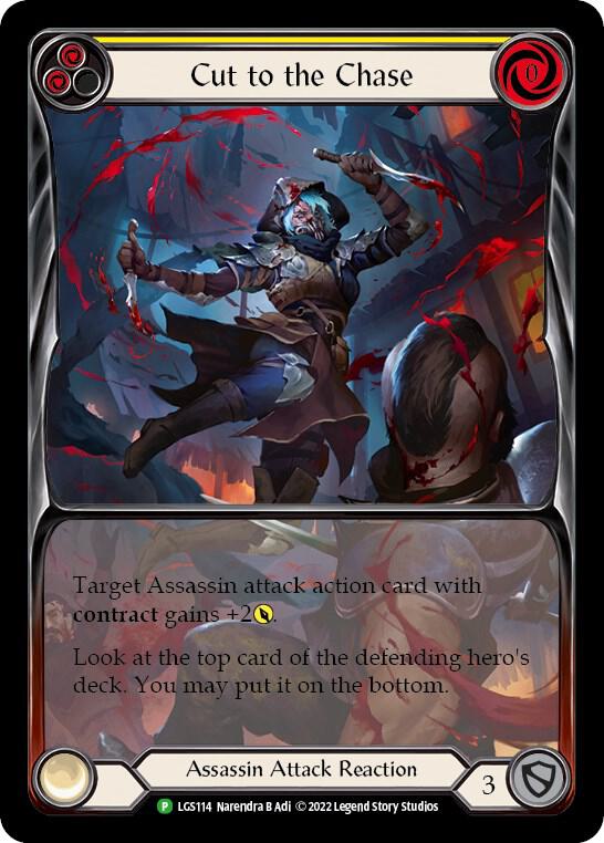 Cut to the Chase (Yellow) Rainbow Foil Promo