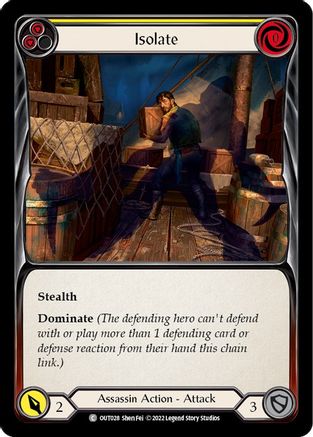 Isolate (Yellow) (OUT028) - Outsiders Rainbow Foil