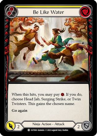 Be Like Water (Yellow) (OUT069) - Outsiders Rainbow Foil