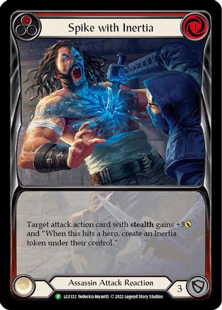 Spike with Inertia - LGS132 (LGS132) - Flesh and Blood: Promo Cards Rainbow Foil