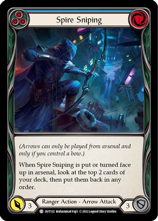 Spire Sniping (Blue) (OUT132) - Outsiders Rainbow Foil