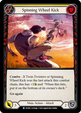 Spinning Wheel Kick (Yellow) (OUT063) - Outsiders Rainbow Foil