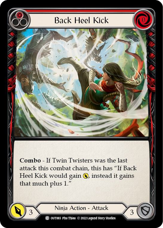 Back Heel Kick (Red) Rainbow Foil