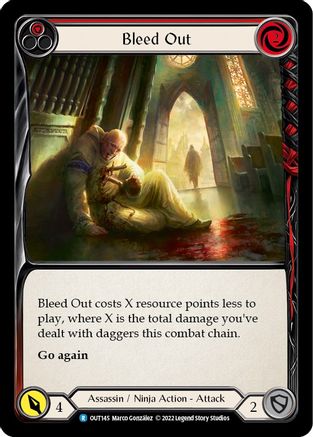 Bleed Out (Red) (OUT145) - Outsiders Rainbow Foil