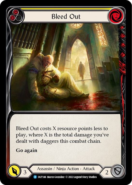 Bleed Out (Yellow) Rainbow Foil