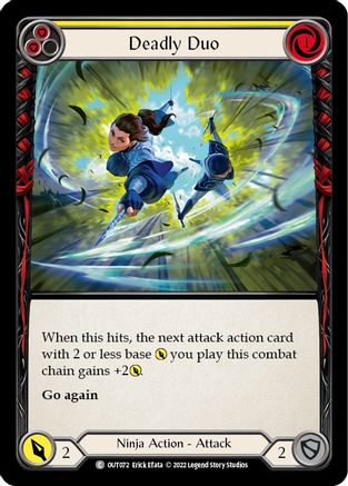 Deadly Duo (Yellow) (OUT072) - Outsiders Rainbow Foil