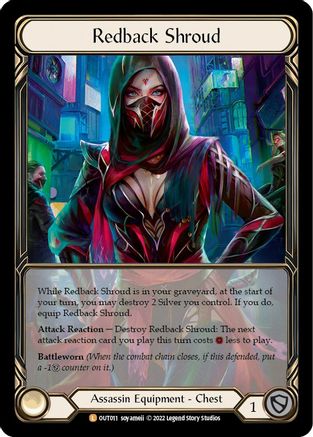 Redback Shroud (Extended Art) (OUT011) - Outsiders Cold Foil