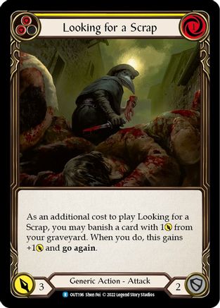 Looking for a Scrap (Yellow) (OUT196) - Outsiders Rainbow Foil