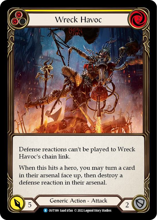 Wreck Havoc (Yellow) Rainbow Foil