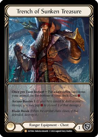 Trench of Sunken Treasure (Extended Art) (OUT094) - Outsiders Cold Foil