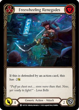 Freewheeling Renegades (Blue) (OUT212) - Outsiders Rainbow Foil