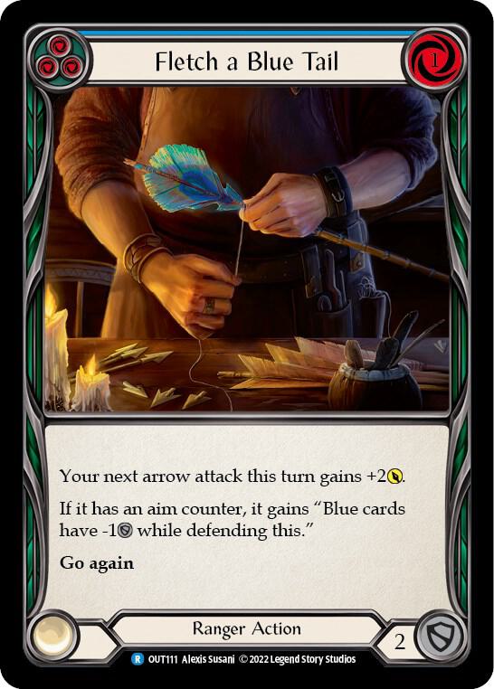 Fletch a Blue Tail (Blue) Rainbow Foil