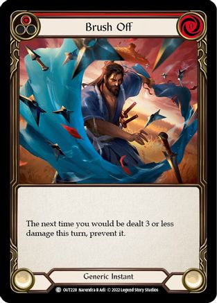 Brush Off (Red) (OUT228) - Outsiders Rainbow Foil