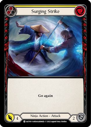 Surging Strike (Yellow) (KAT019) - Blitz Deck: Outsiders - Katsu