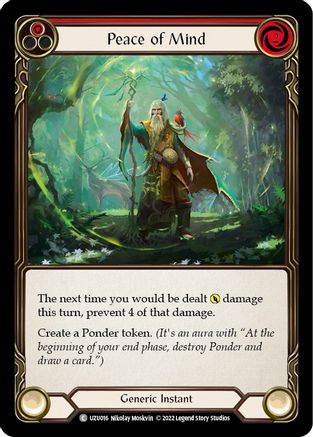 Peace of Mind (Red) (UZU016) - Blitz Deck: Outsiders - Uzuri