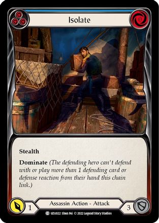 Isolate (Blue) (UZU022) - Blitz Deck: Outsiders - Uzuri