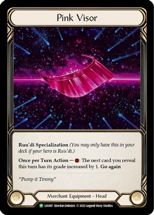 Pink Visor - LSS007 (LSS007) - Flesh and Blood: Promo Cards Cold Foil