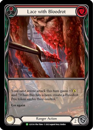 Lace with Bloodrot (Red) - LGS134 (LGS134) - Flesh and Blood: Promo Cards Rainbow Foil