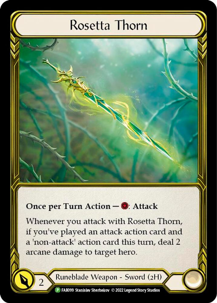 Rosetta Thorn (Golden) - FAB099 (FAB099) Cold Foil