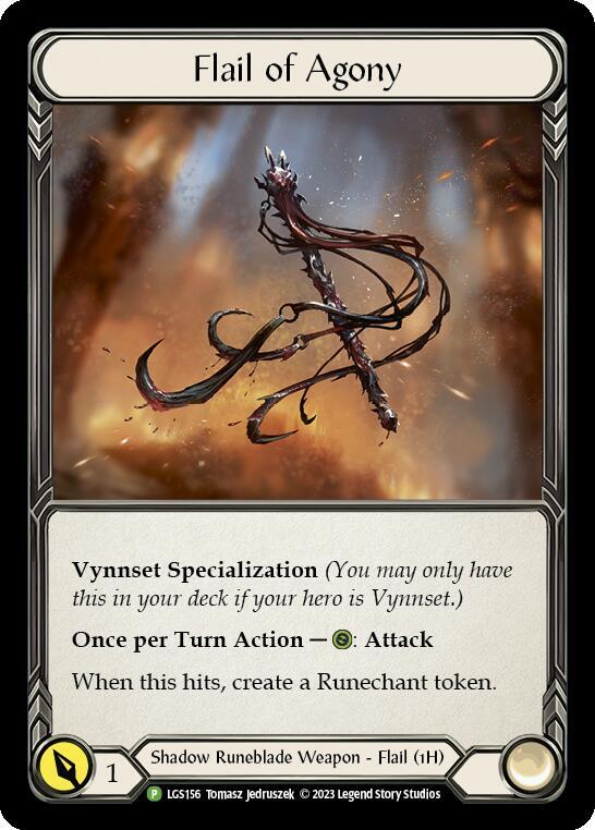 Flail of Agony Cold Foil Promo